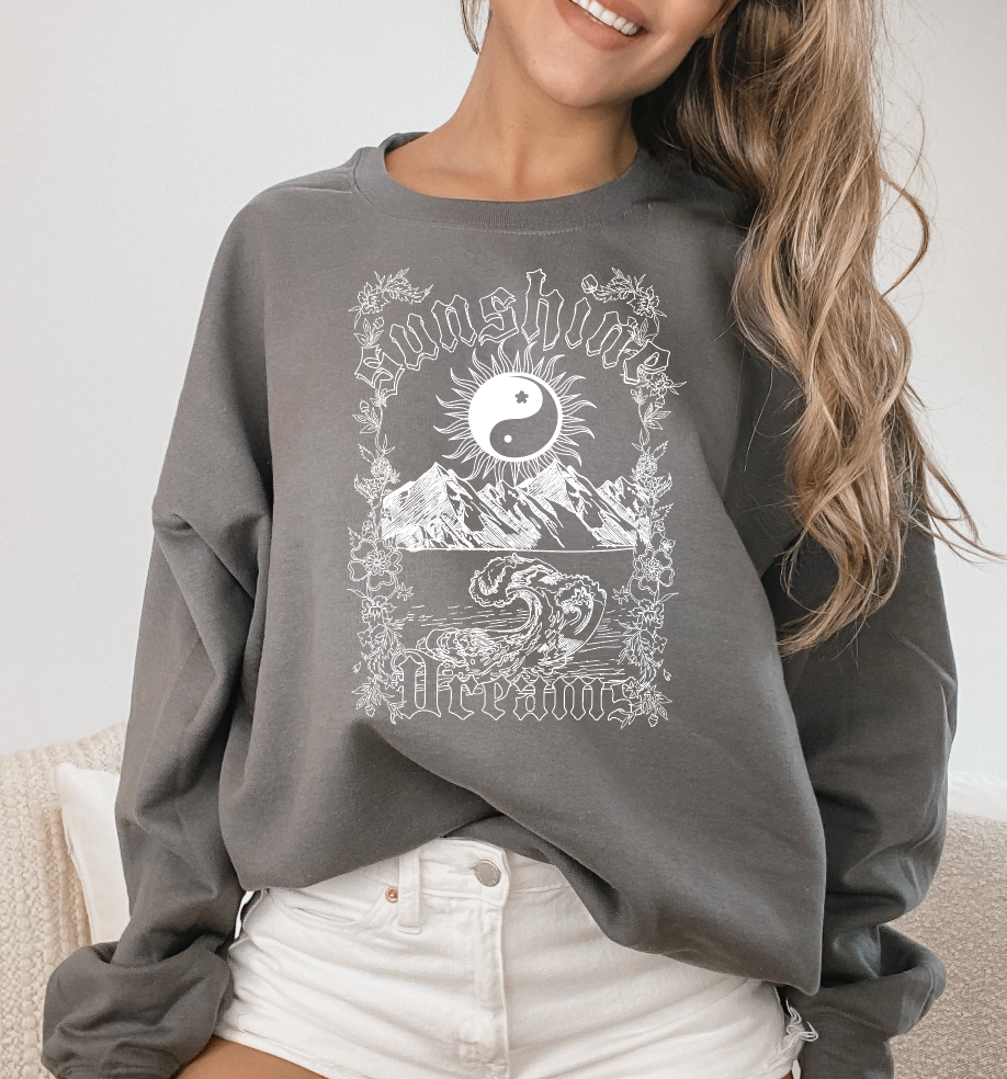 Sunshine Dreams Grey Crew