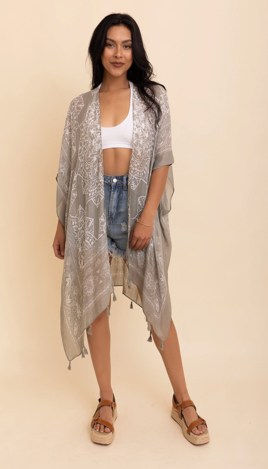 Mandala Tassel Kimono