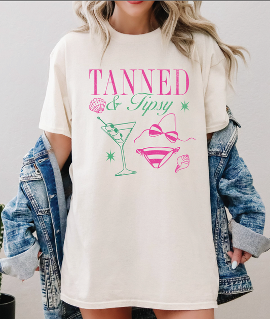 Tanned and Tipsy Tee