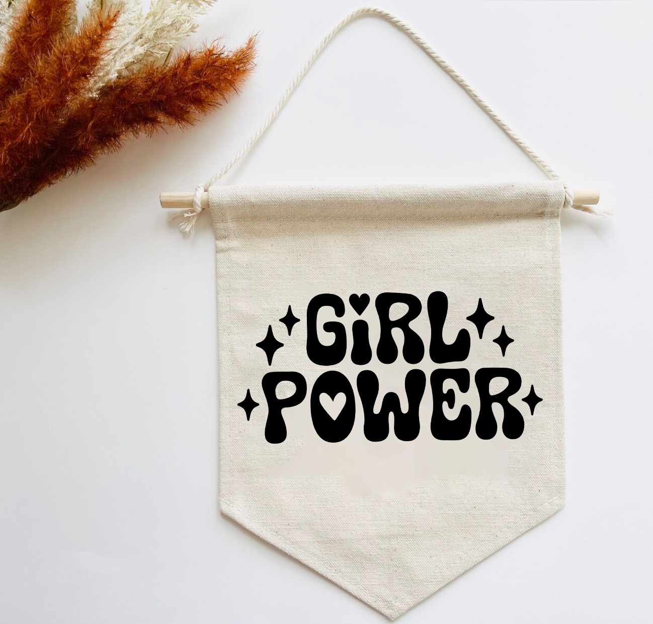 Girl Power Canvas Banner